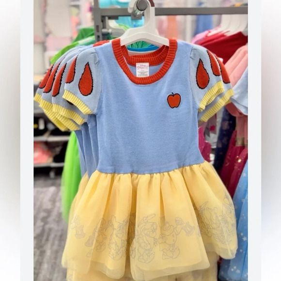 Disney Princess Girls Toddler Cosplay Dress Snow White Yellow size small NEW - Picture 3 of 9